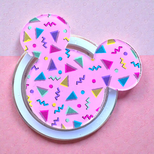 Totally 80s Pink Mouse magnetic Phone Grip