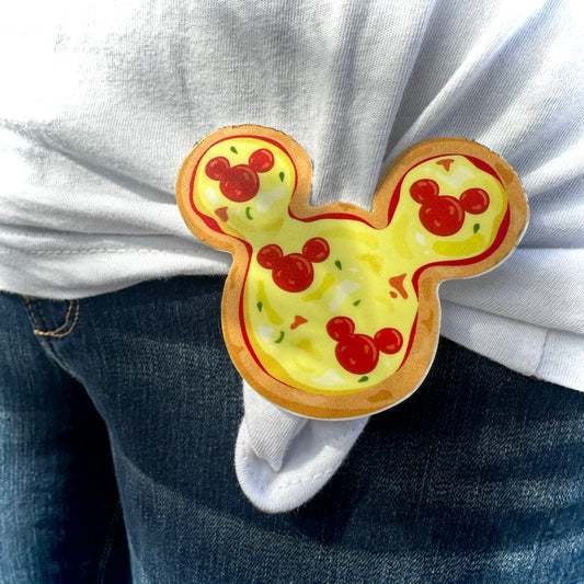 Mouse Pizza Cinch Clip for shirt and tee