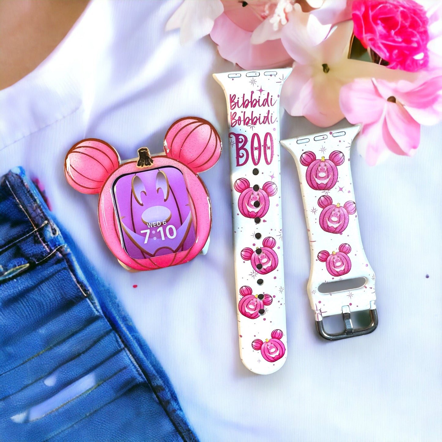 Pink Pumpkin Bibbidi Bobbidi BOO band and cover bundle 10% less than buying separate
