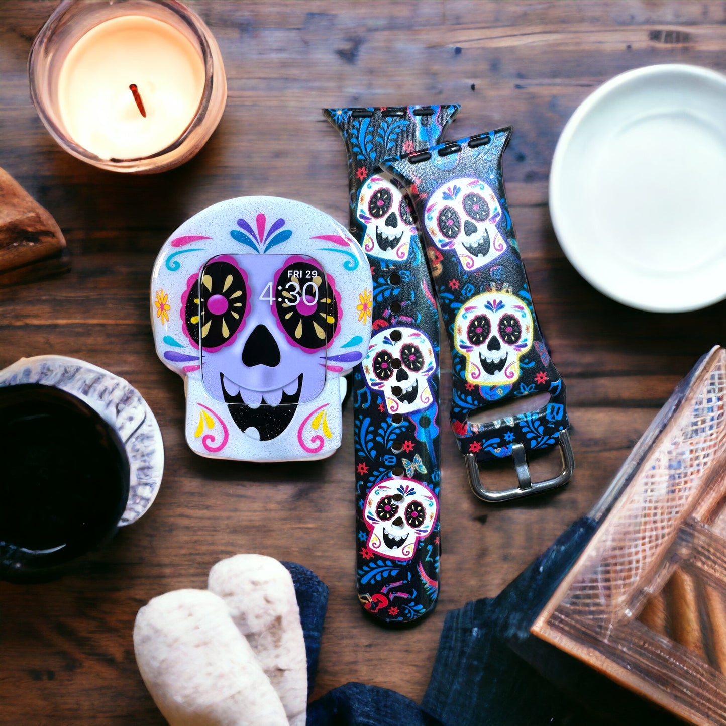 Un Poco Loco SKULL band and cover bundle pumpkin