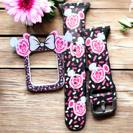 Pink waffle ears Band and Cover BUNDLE snack 10% less than buying separately