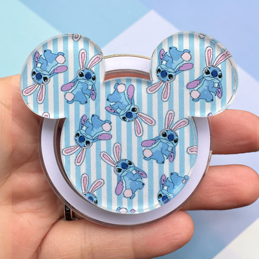Bunny Ear Blue Alien Easter magnetic Phone Grip