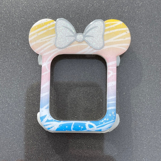 rainbow scribble watch cover