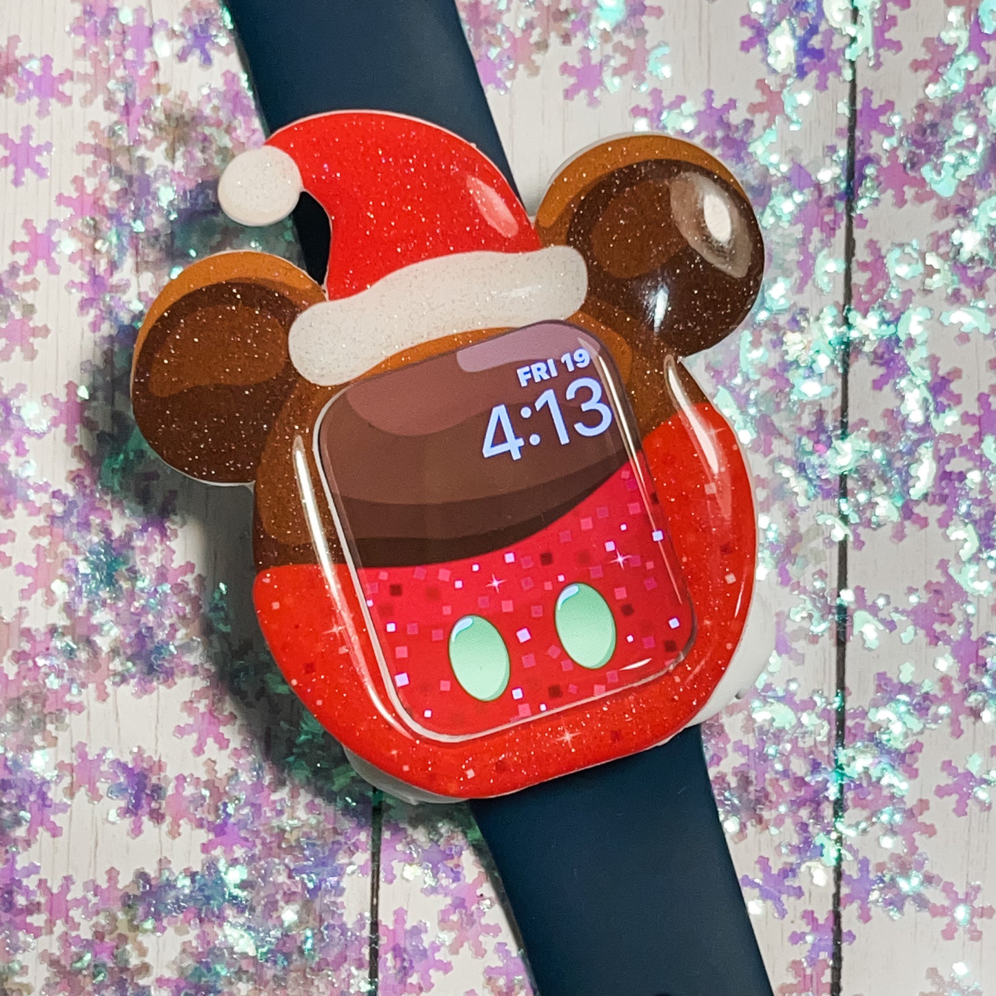 Candy Apple Santa Watch Cover