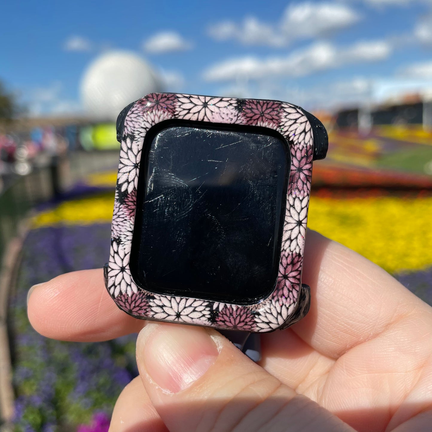 Dahlia Flower and Garden Watch Covers