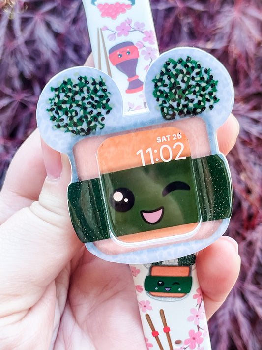 Spam Musubi Watch Cover ONLY: NO band included.