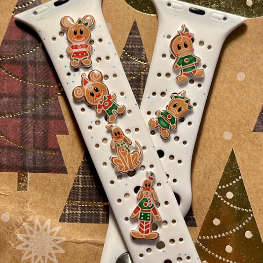 Gingerbread Cookie band Charms Simply Pop in and out!