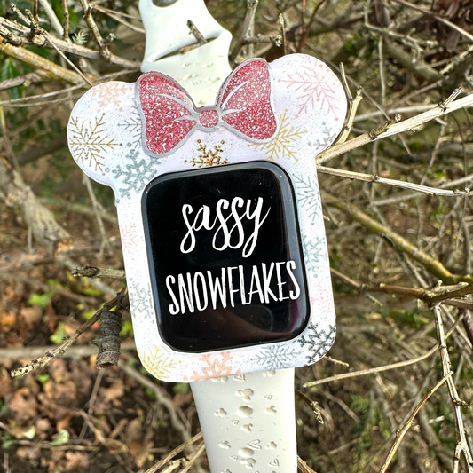 Sassy Snowflake Watch Covers