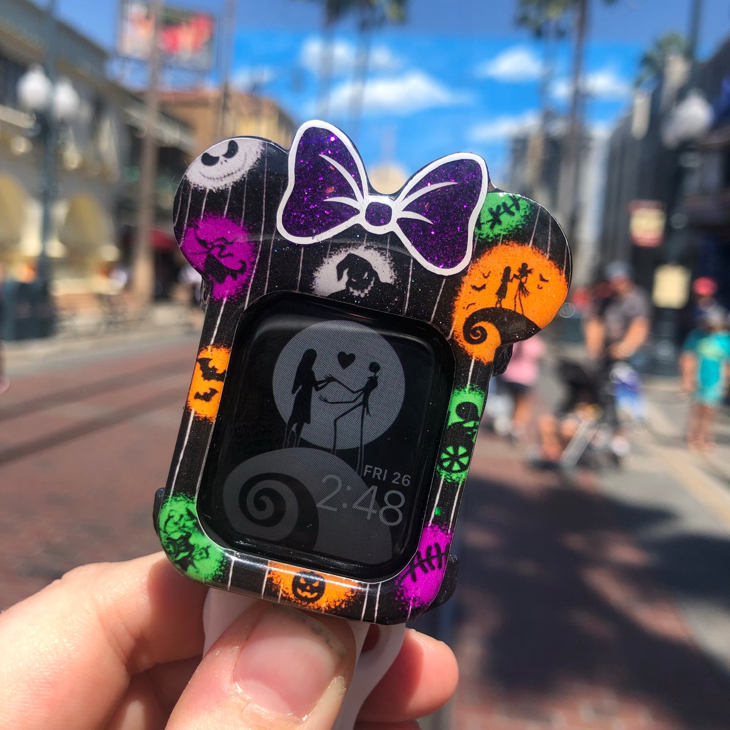 Nightmare mouse with glow bow outline Watch Cover