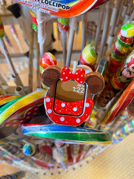 Candy apple with bow Watch Cover Snack