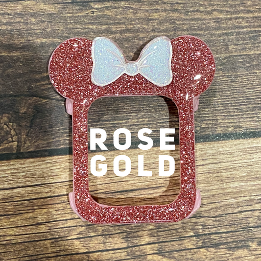 Custom Color Glitter mouse with bow Watch Cover