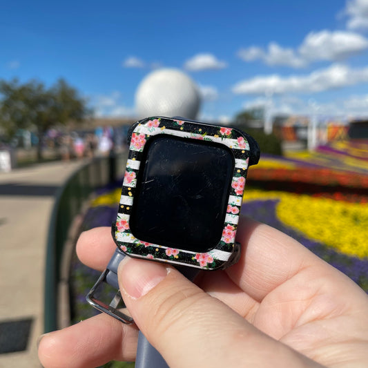 Striped Flower and Garden Watch Covers