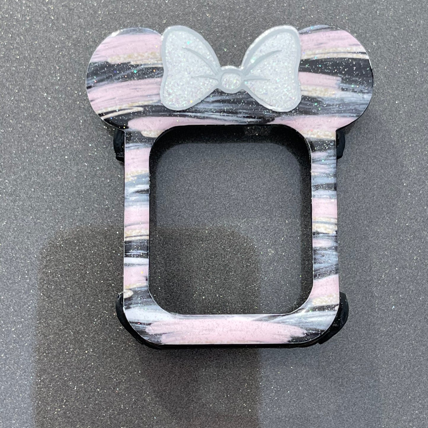 Scribble pink and gray watch cover