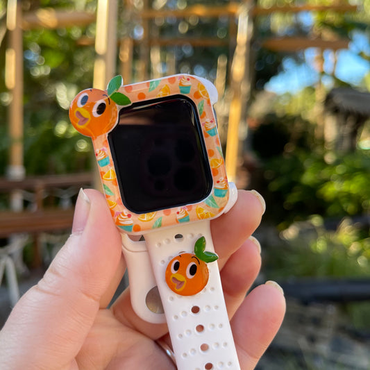 Orange cutie band charm