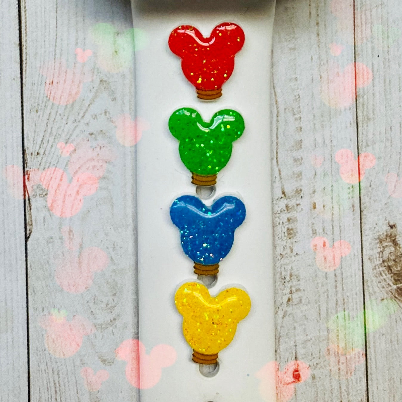 glow in the dark Mouse light band charms Simply Pop in and out! charm