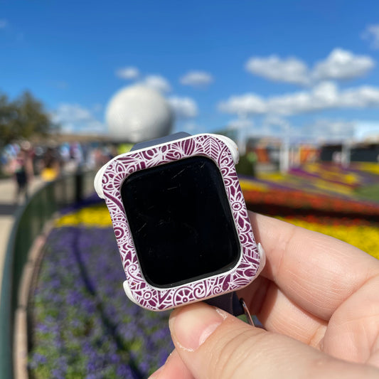 Purple Mandala Flower and Garden Watch Covers