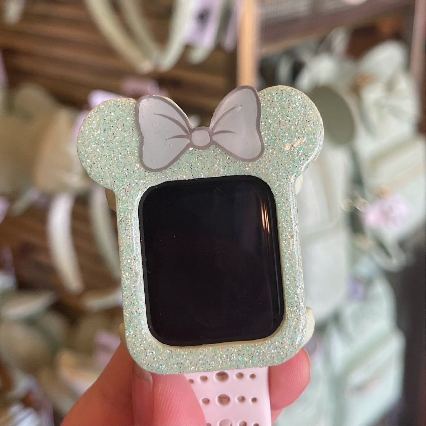 True Mint glitter Watch Cover