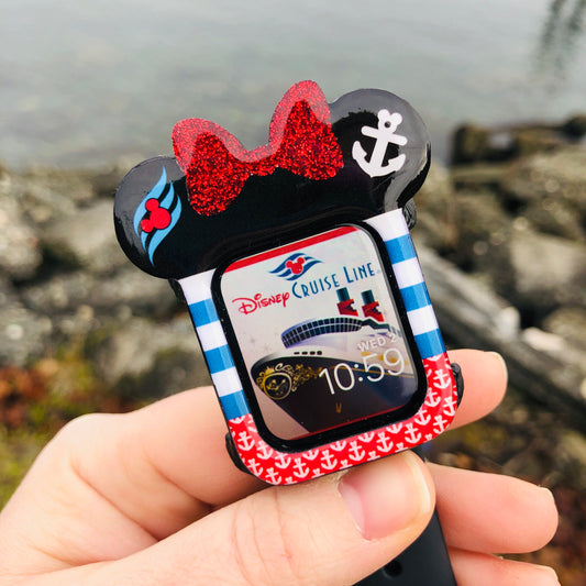 Nautical Cruise Mouse with bow Apple Watch Cover