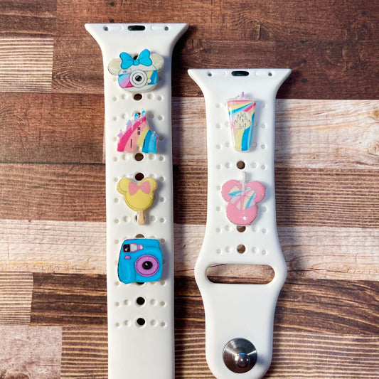 pastel rainbow Band Charms Simply Pop in and out! charm