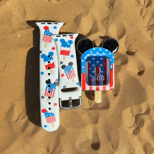 Stars and stripes Popsicle bundle: BOTH BAND AND COVER for 10% less patriotic