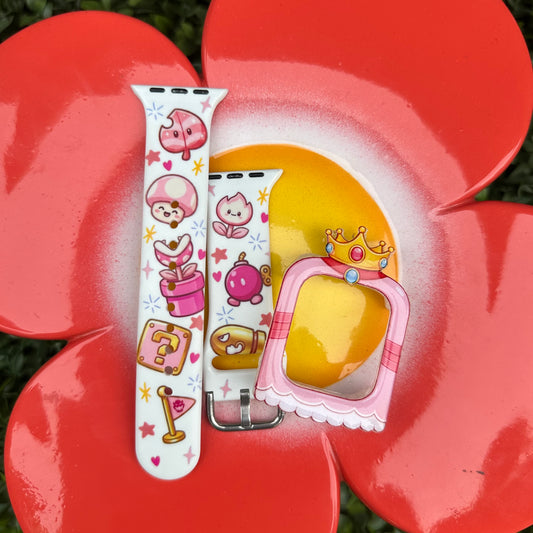 Pink Video Game Princess cover and Choice of ONE band bundle 10% less than buying separate