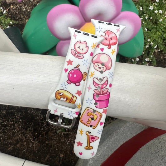 Video Game Icons PINK Band ONLY