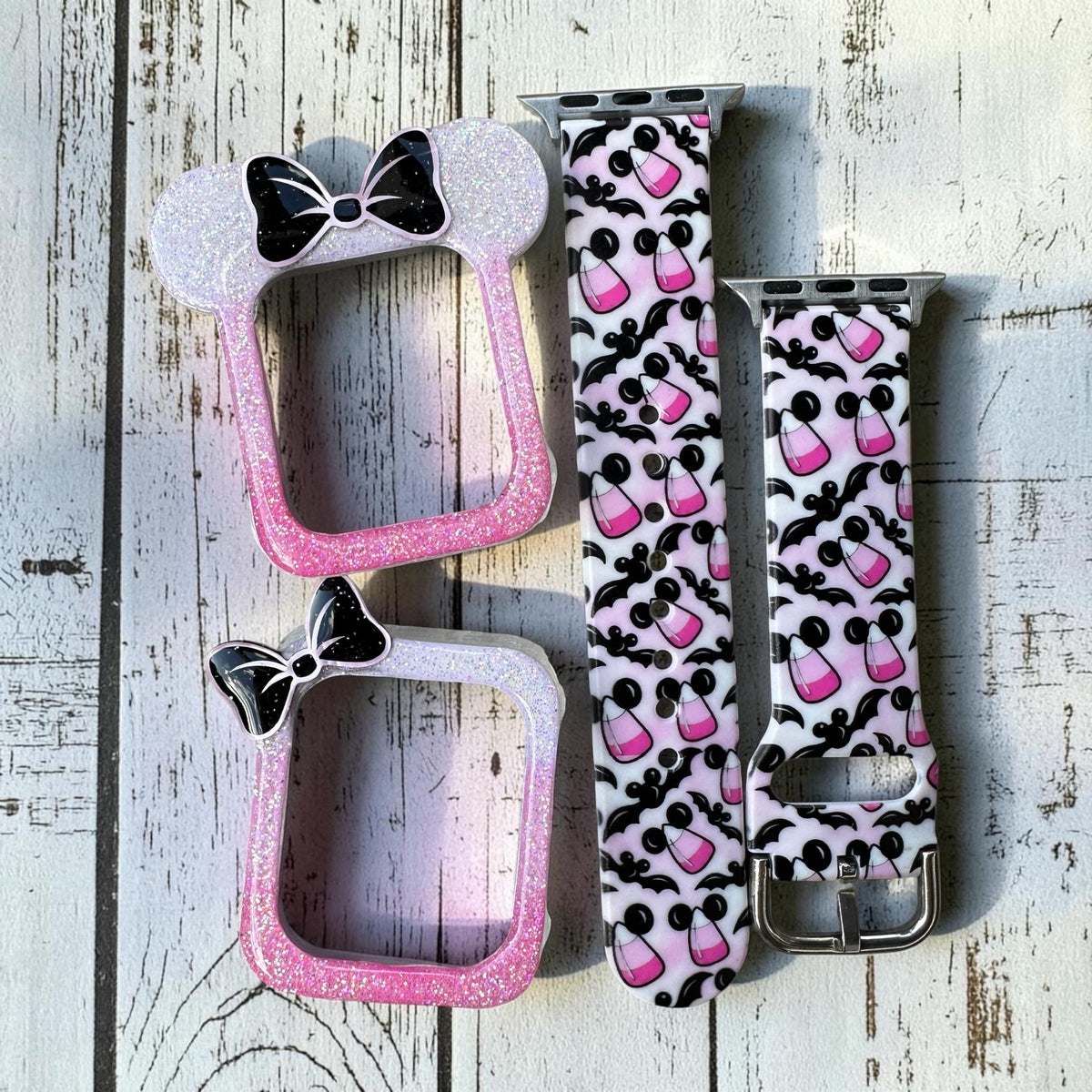 PINK Full Candy corn band and cover bundle halloween