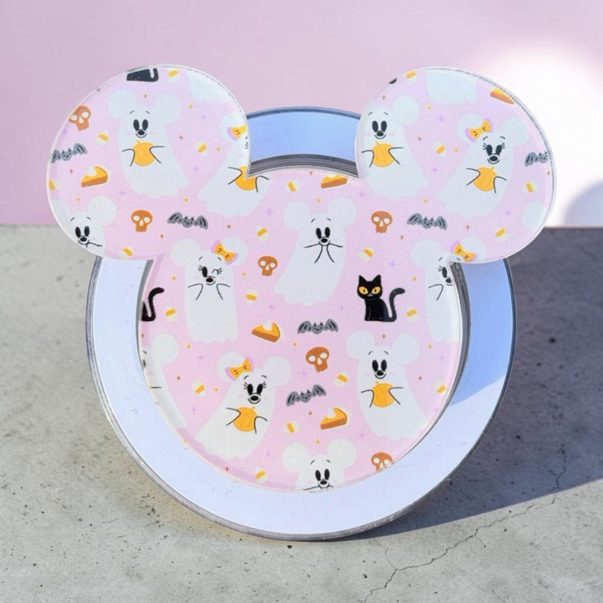 Pink ghosties magnetic Phone Grip halloween