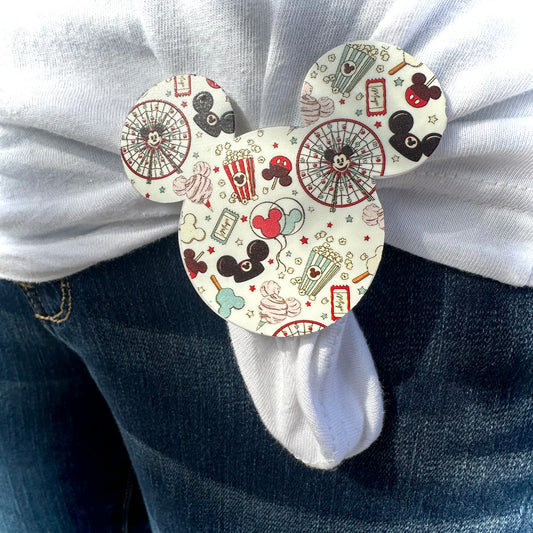Big Wheel Mouse Cinch Clip for shirt and tee