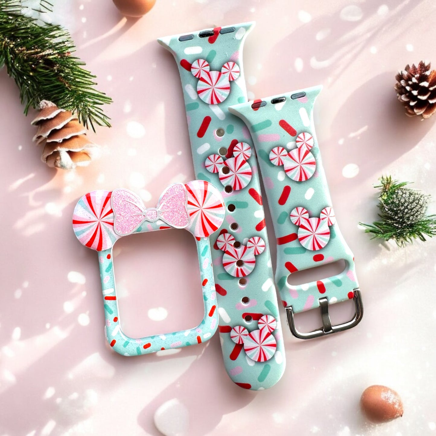 Pastel Peppermint holiday Band and Cover BUNDLE for 10% less