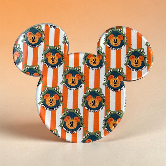 Striped pumpkin Cinch Clip for shirt and tee Halloween