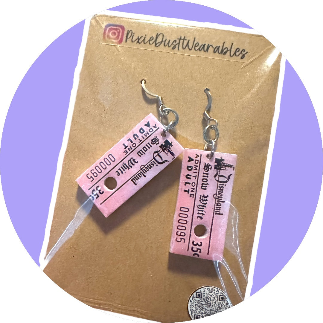 Throwback Ticket Earrings