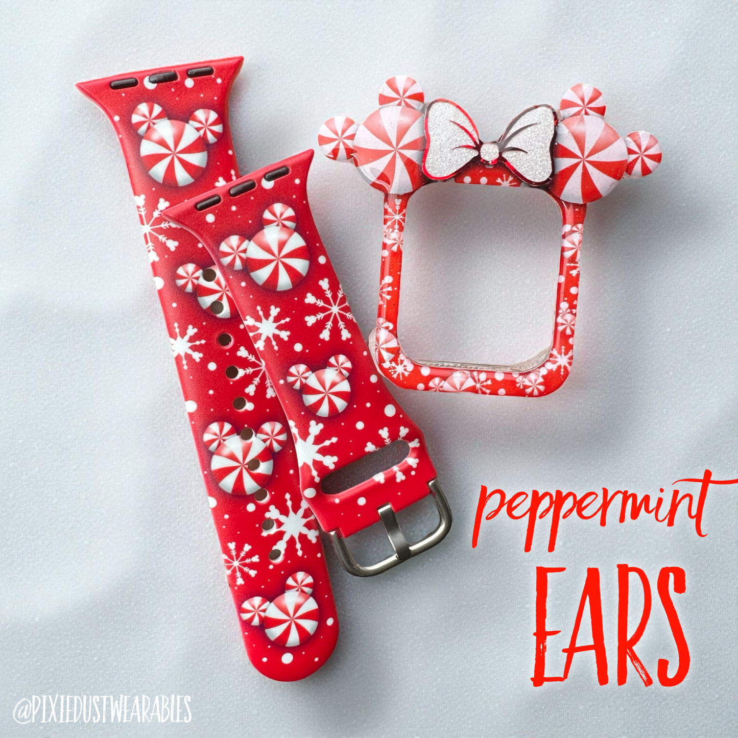 Peppermint Ears Band and Cover BUNDLE 10% less than buying separate holiday