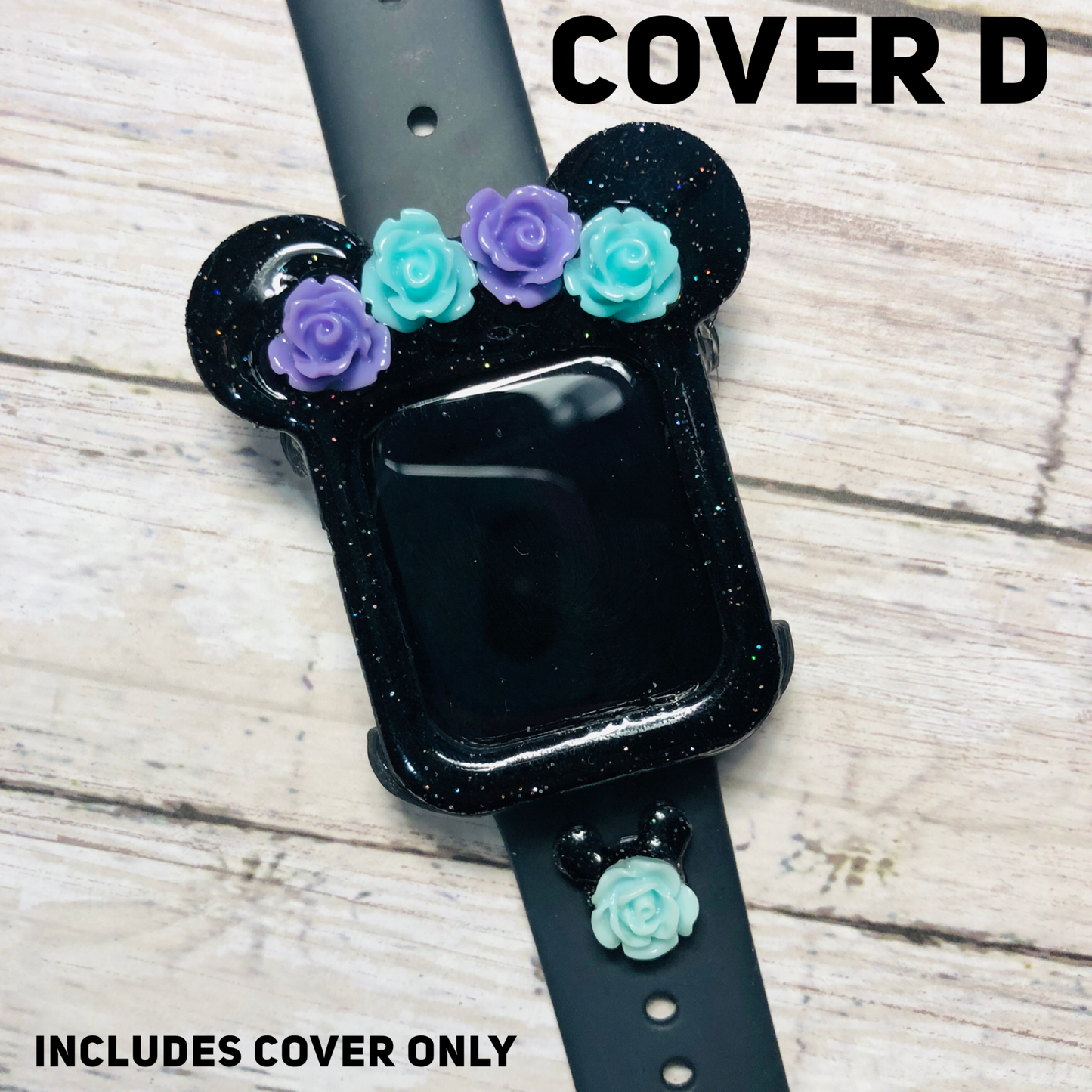 Flower Crown Mouse Watch Cover ONLY -- No Charm Floral