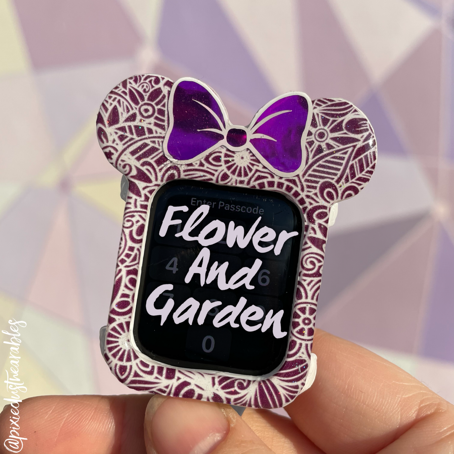 Purple Mandala Flower and Garden Watch Covers