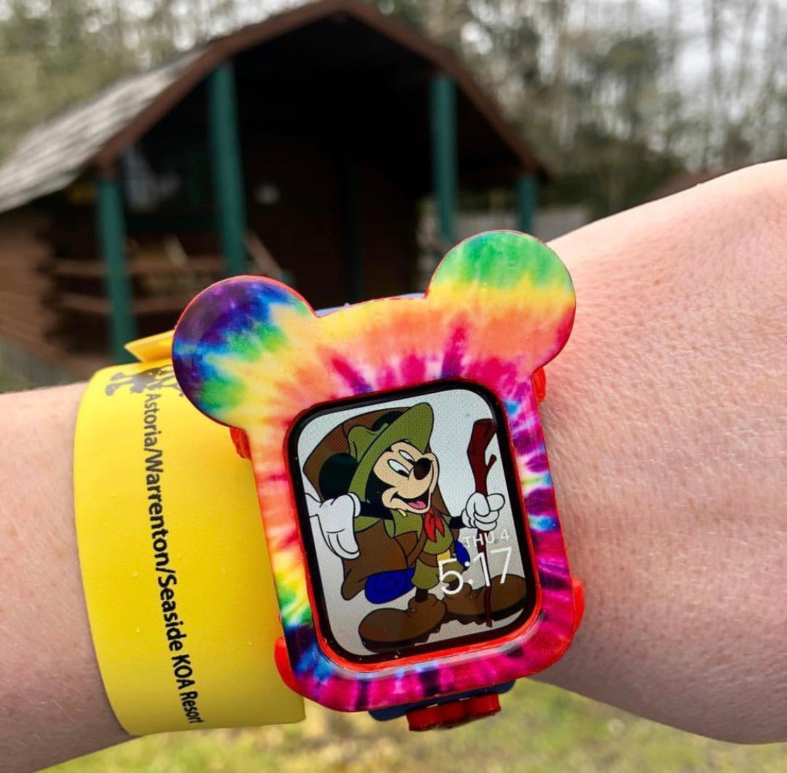 Tie Dye Mouse Watch Cover