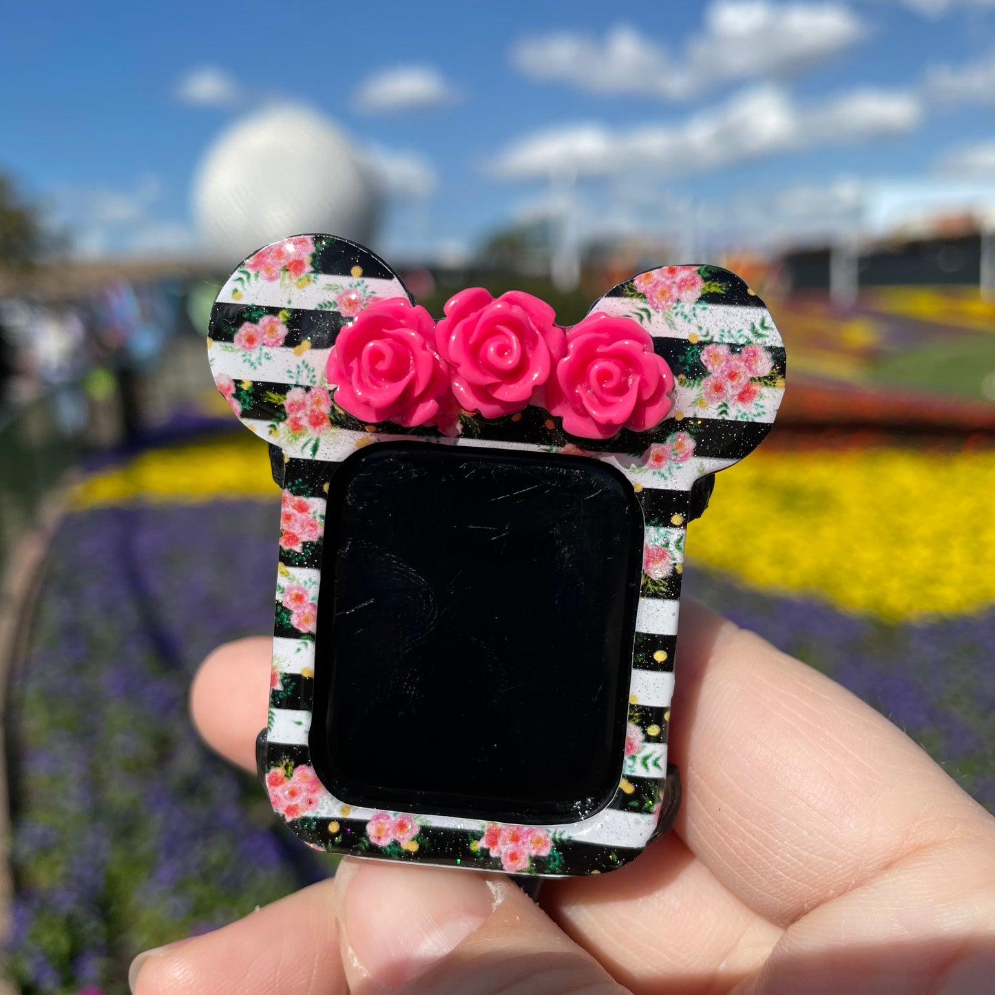 Striped Flower and Garden Watch Covers