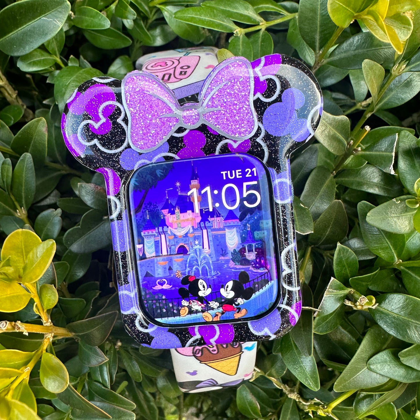 100th Purple Mouse Heads  Watch Covers