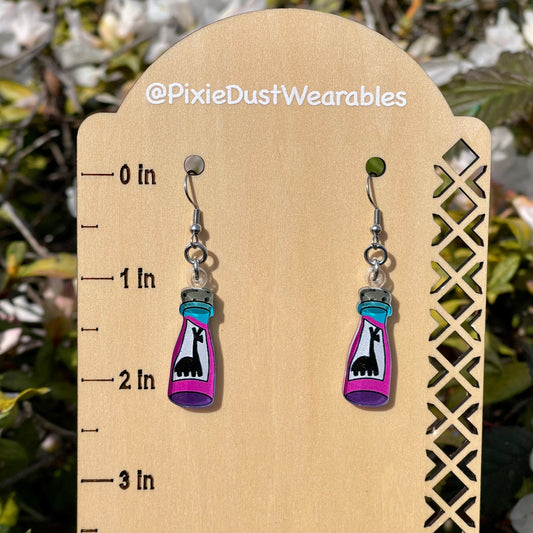 Llama Poison earrings: double sided