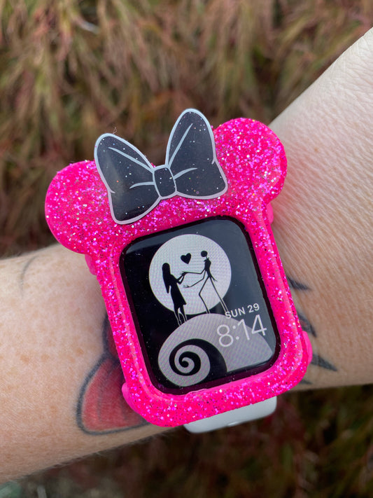 Hot Pink Big Bow Watch Cover