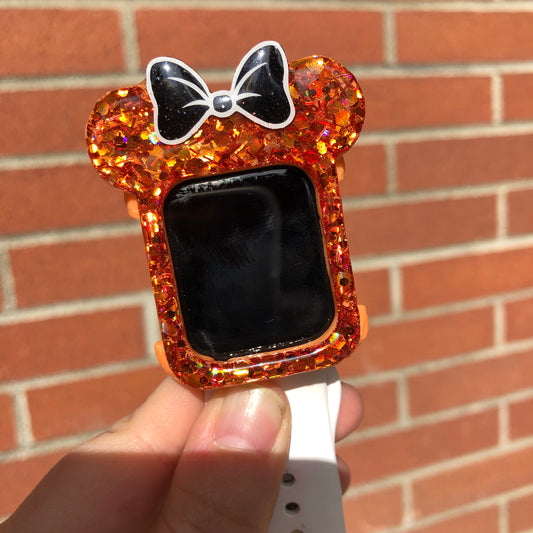 Orange Chunk Watch Cover with glow bow outline
