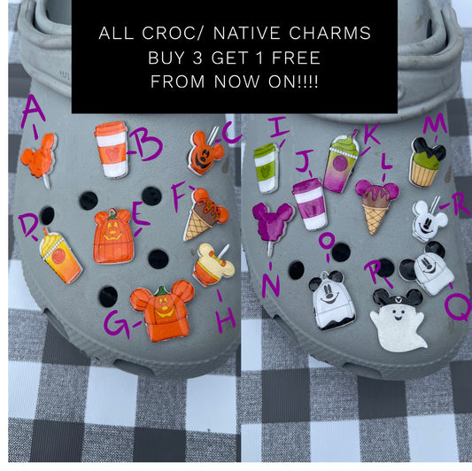 Halloween Croc Charms