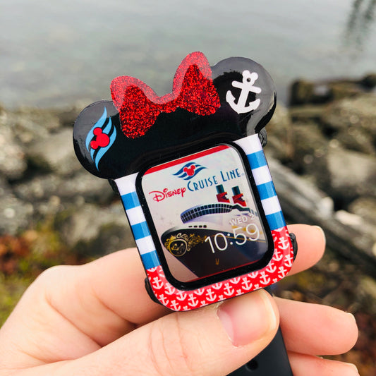 Nautical Mouse with bow Apple Watch Cover