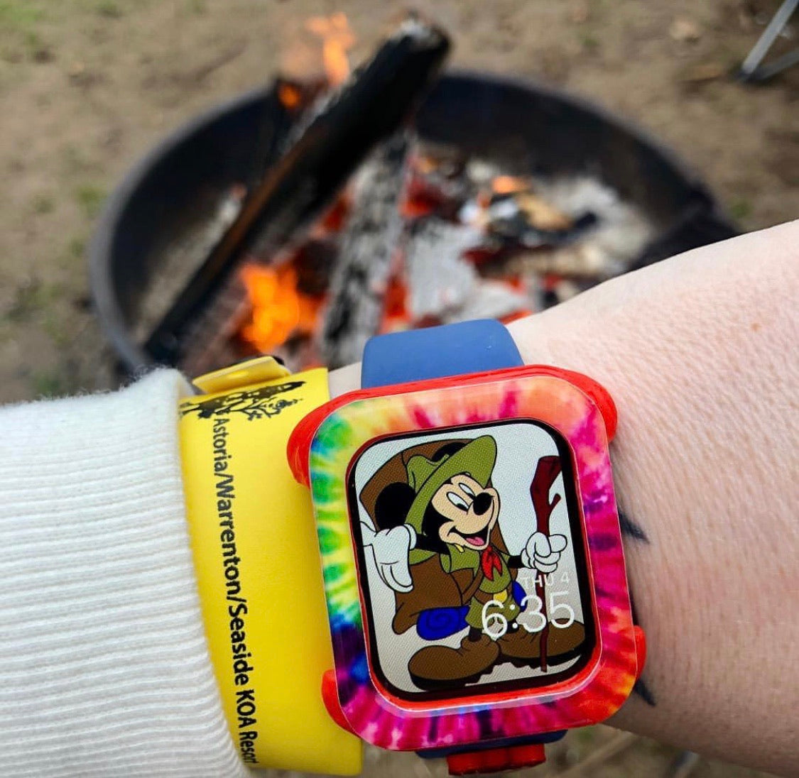 Tie Dye Square Watch Cover